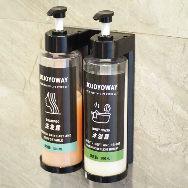 5038 double-ended transparent (shampoo/shower gel bottle) (double-use without holes)