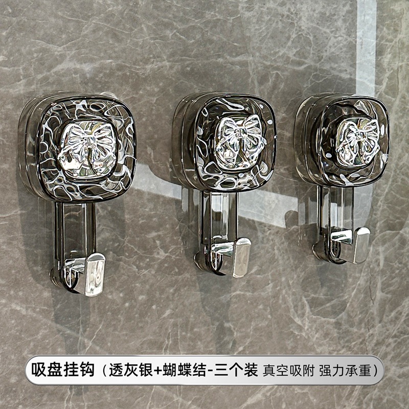 Gancho de ventosa giratoria fuerte vacío sin perforación fuerte gancho adhesivo de carga puerta de cocina detrás de la pared del baño