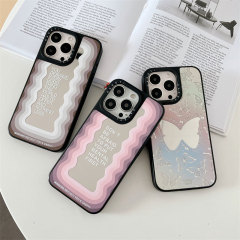 高品質オリジナルミラーCブランド提携insスタイルインスピレーショナルレターミラーアップル16携帯電話ケースiphone15に適しています