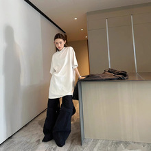 毒家版本现货BL家新款五金配饰穿孔做旧短袖T恤宽松版型男女同款T