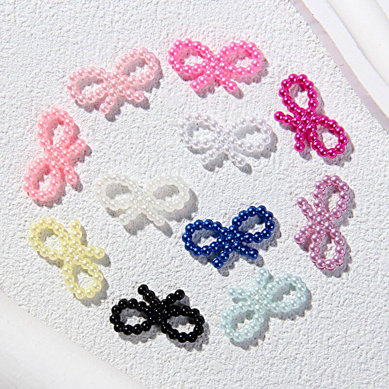 ABS imitation pearl bow patch DIY cream phone case accessories cream glue mug decoration accessories ABS imitation pearl bow patch DIY cream phone case accessories cream glue mug decoration accessories