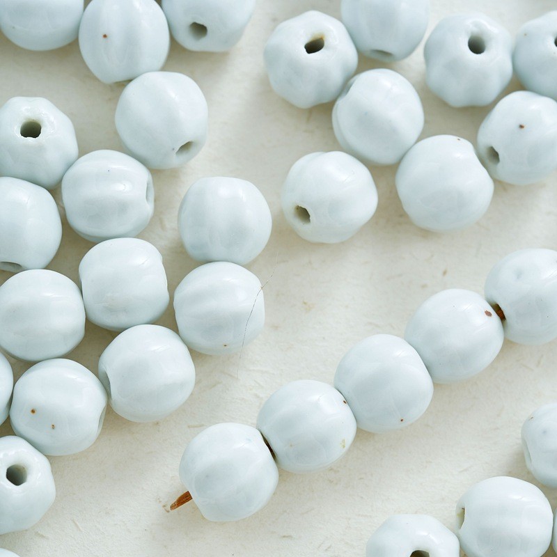 Jingdezhen joyería de cerámica DIY accesorios de la joyería flor esmalte sandía perlas haciendo collar pulsera tejida femenina material