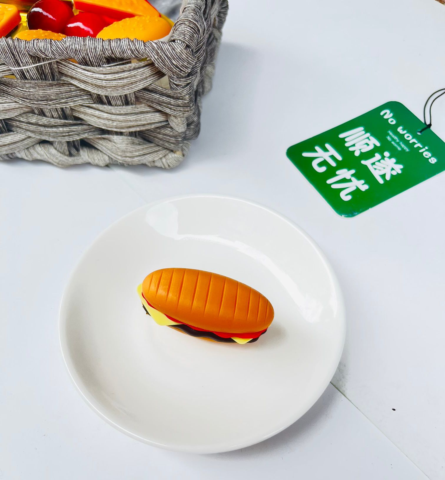 타원형 버거 머리핀