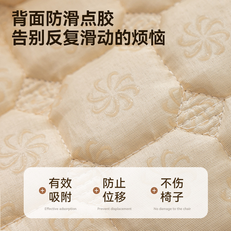 Nueva cubierta de silla de algodón grueso de lujo ligero de alto nivel de sensación de silla de comedor de algodón cubierta de taburetes todo incluido cubierta anti-gato universal