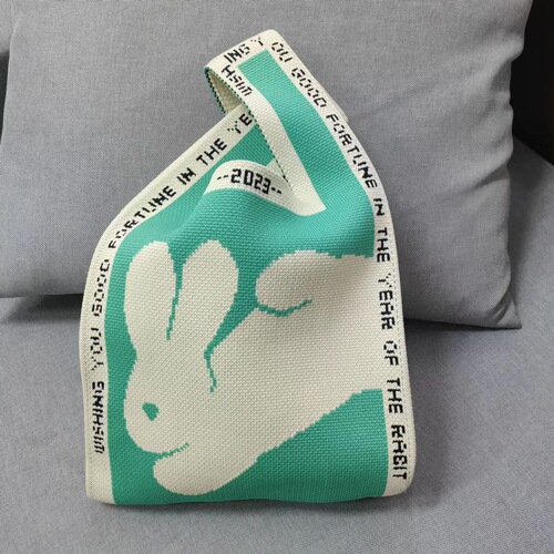New Amazon ebay Korean style wool bag, fashionable and simple tote bag, shoulder bag, rabbit knitted bag factory