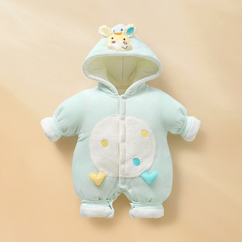 Baby overcoat otoño y invierno ropa recién nacida para niños, hombres y mujeres, algodón engrosado y cálido para salir ropa de invierno para bebés image 9