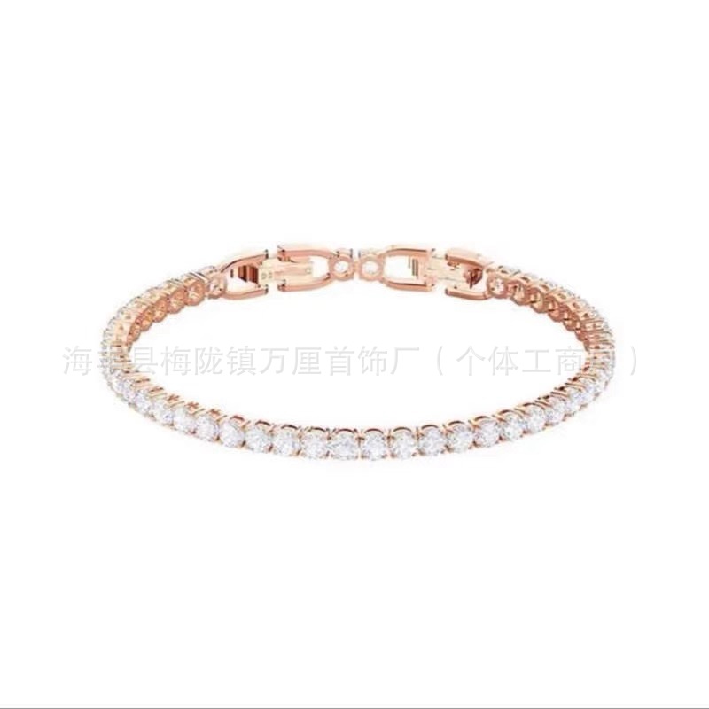白钻手链【玫瑰金色】