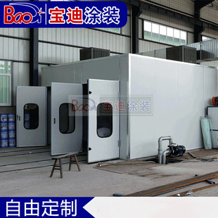 Baodi Manufacturer Supplies Water-Rotating Paint Room, Paint Equipment, Spray Paint Room Can Be Customized, Welcome to Inquire, Paint House with Details