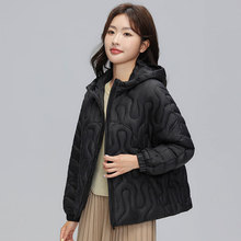 轻薄羽绒服女冬季短款2025新款90白鸭绒纯色时尚百搭韩版连帽外套