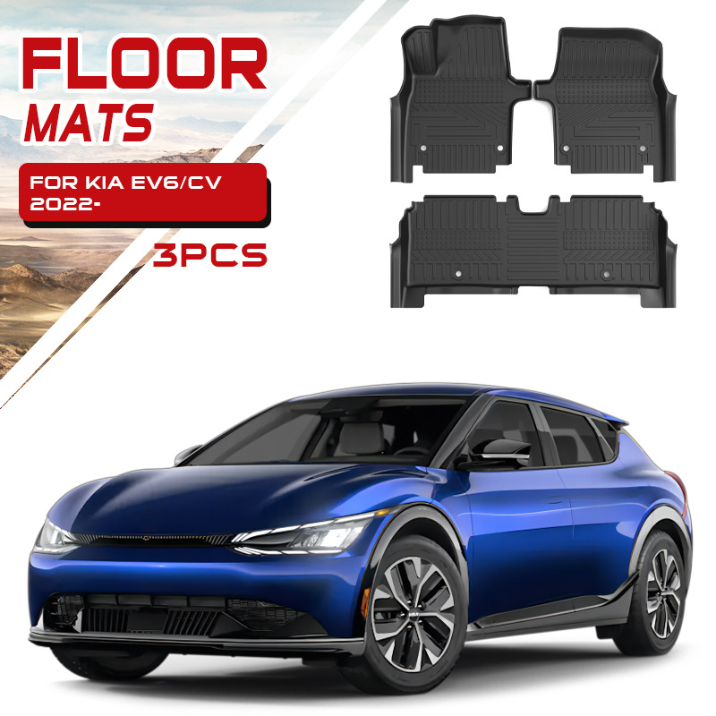 Adecuado para tapetes de coche Kia tapetes especiales tapetes impermeables tapetes Kia Ev6 Floor mats tapetes con todo incluido