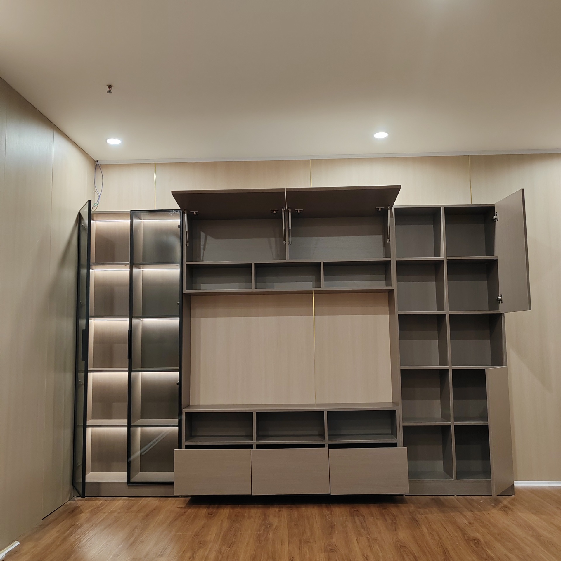 Manufacturer Customized Hotel Furniture Hotel Room Tv Cabinet Combination B&B Apartment Tv Table Storage Cabinet