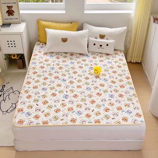 Plaid Dust-Proof Summer Mattress 2025 Sleep Ins New Princess Style Stripesd Student Type a Cotton Goose down Home