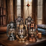 24cm做旧古铜煤油灯老油灯老式马灯复古怀旧摄影道具批发厂家发货