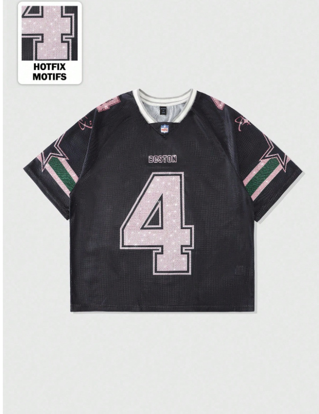 Fábrica directa de verano americano locomotora transfronteriza estilo de diseño de estilo hip hop personalidad camiseta de manga corta al por mayor