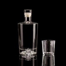 一斤装晶白料白酒瓶时尚透明玻璃酒瓶威士忌XO空酒瓶