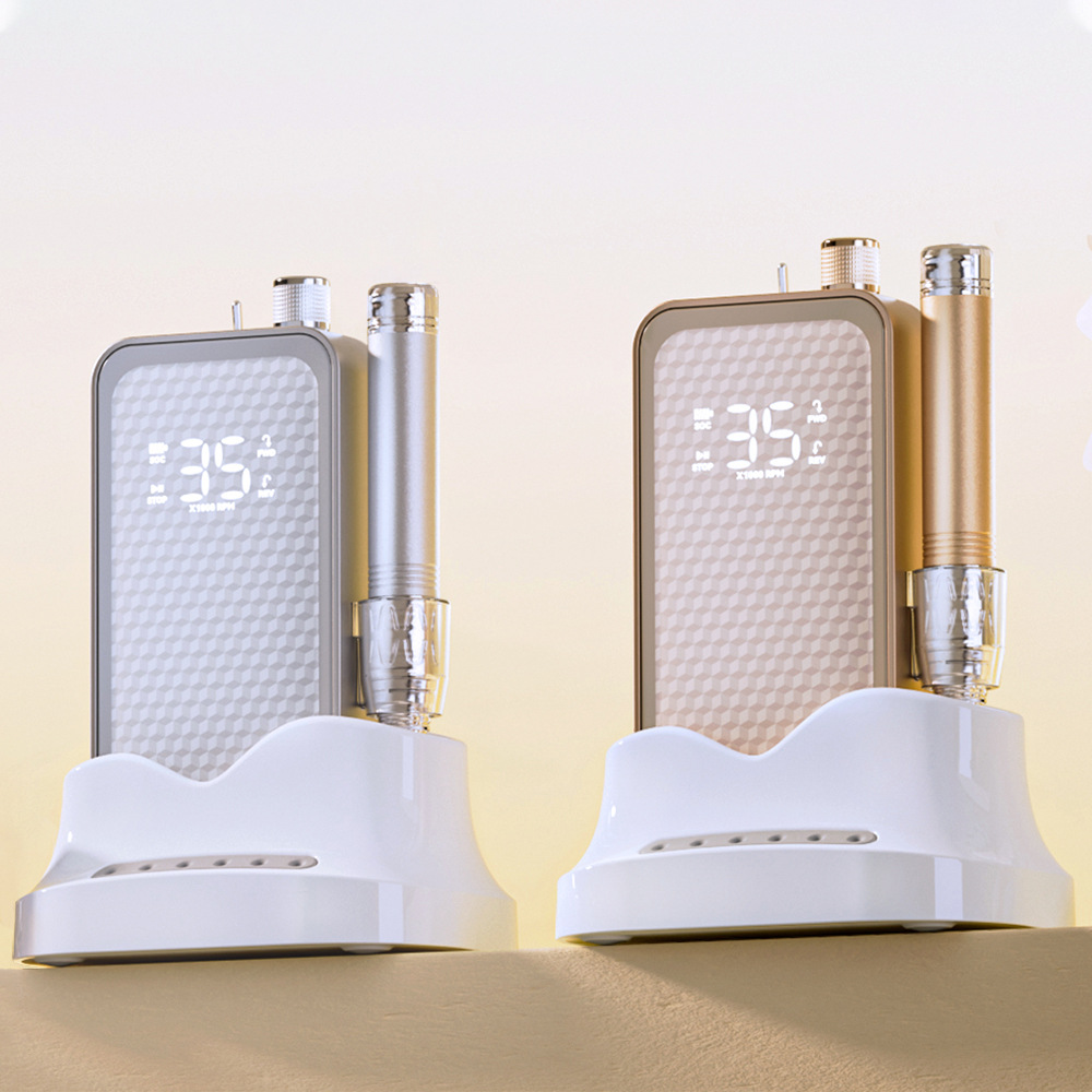 Tipo de almacenamiento sin escobillas 48W máquina de molienda especial para la tienda de manicuras, base de eliminación de uñas muertas, máquina de pulido de uñas sin escobillas