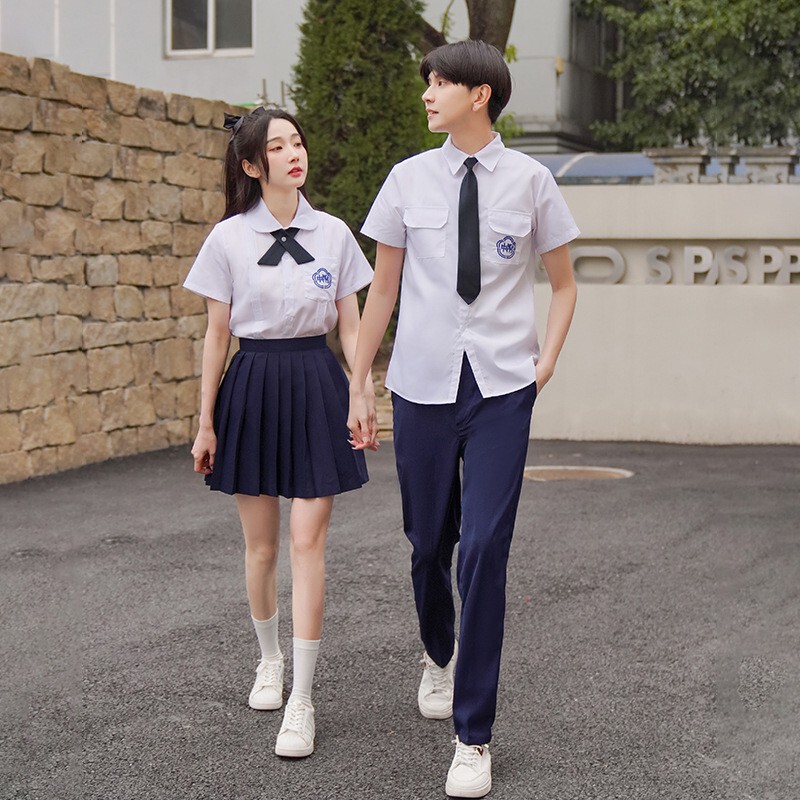 台湾附中班服シャツ学院風制服セット中学生高校生卒業シーズン運動会服|undefined
