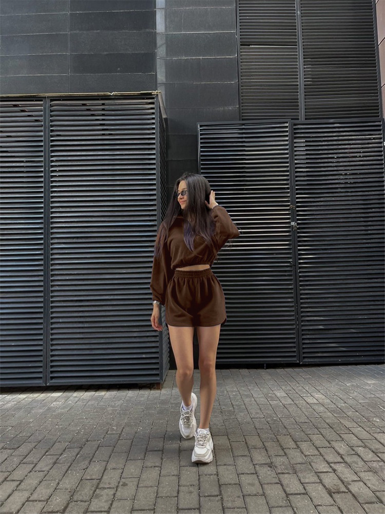 500g Weight Long Sleeve Sleeve Length Polyester Fabric Type Shorts Co-ord Set Sets Type 2 Pieces Set Quantity Casual, Daily, Sports Occasion Turtleneck Neckline Regular Fit Fit Type Solid Color Pattern Spring, Autumn Season Women's Gender Zipper Design Simple Style Style Casual Daily Sports Women's Simple Style Solid Color Polyester Zipper Shorts Co-ord Set Shorts Sets 25