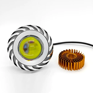 Cross-border motorcycle LED spotlight, featuring devil eye and angel eye designs, with built-in lenses, suitable for electric vehicle modifications and universal use