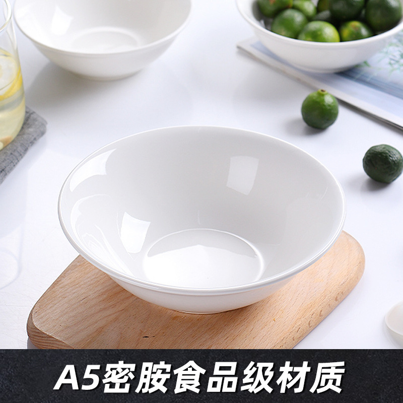 密胺云吞麻辣烫泡面碗面馆早餐碗汤碗塑料反口碗仿瓷陶瓷商用餐具