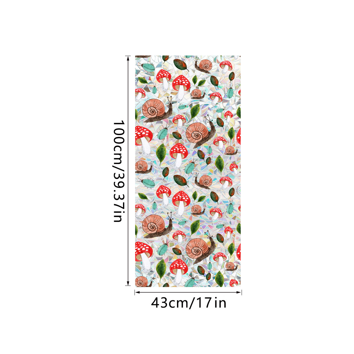 140g Weight Glass paster Home Textiles & Decor Type PVC Material Leaf Pattern Casual, Pastoral Style Casual Pastoral Leaf PVC Glass Paster Wall Art 146