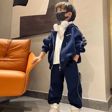 童装男童2025秋款开衫拉链外套中大童男女童洋气宝宝帅气两件套潮