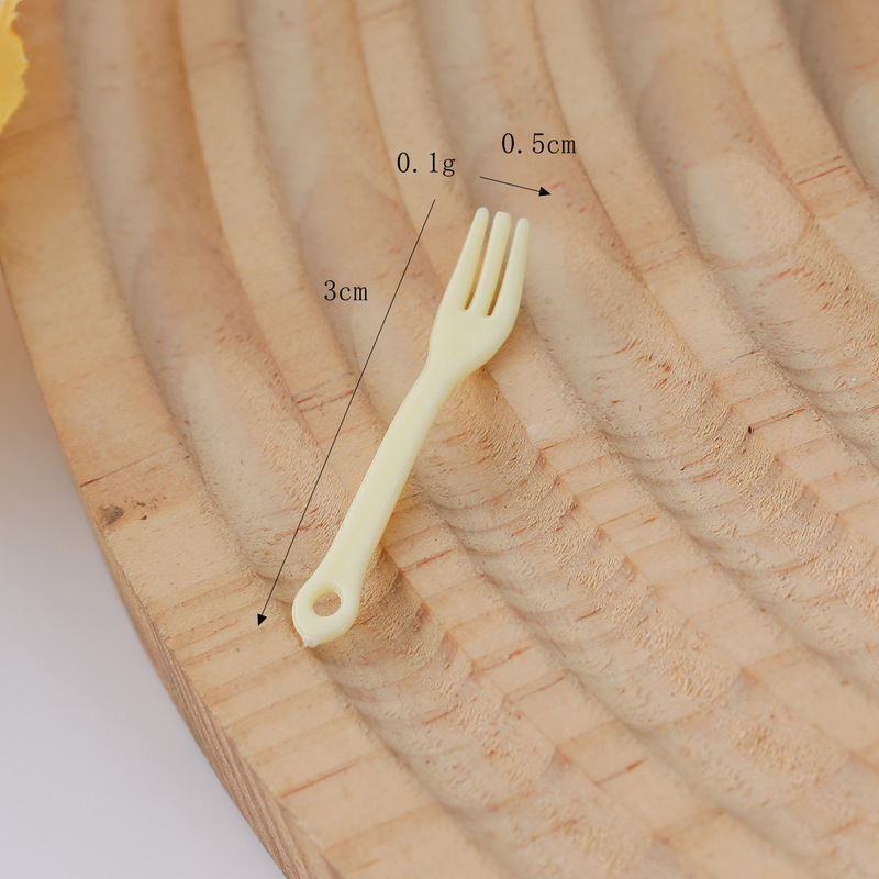 微缩迷你勺子叉子汤勺DIY食玩厨房过家家搭配奶油胶手工材料包|undefined