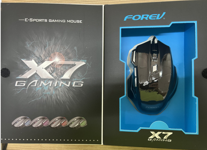 有線ゲーム電競マウス7ボタン人間工学FVX7デスクトップコンピュータDPI調節可能発光マウスmost|undefined
