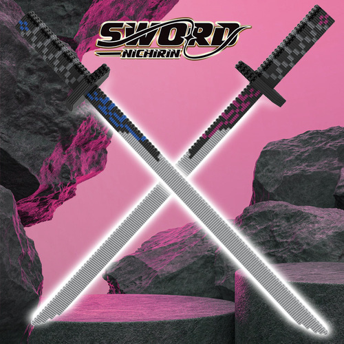 Cross-border Pirate King Zoro Three Swords Model Demon Slayer Series Building Block Puzzle Boy Toy Factory Direct Sales