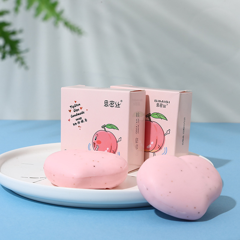 Smix Peach Soap Pp Soap Women's Handmade Soap Cleansing and Moisturizing Gift Bath Soap Cross-Border