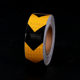 Yellow and Black Arrow reflective stickers fire safety warning stickers road traffic warning signs glue body reflective tape