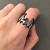 Retro accessory, fashionable adjustable ring, European style, halloween, Gothic