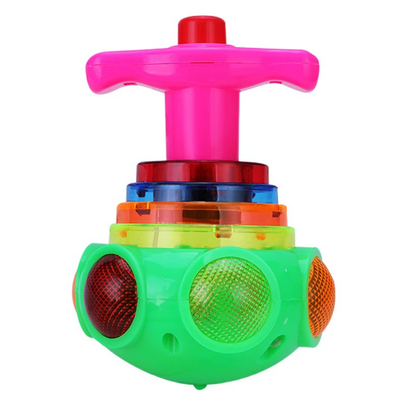 Модная светящаяся музыкальная вертушка, детская легкая музыка, красочная мигающая игрушка, квадратный прилавок ночного рынка