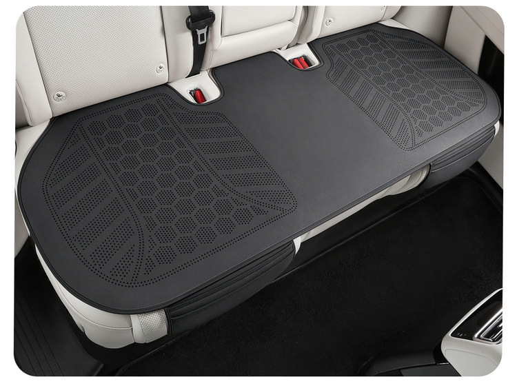 Car Seat Cushion Single Piece for All Seasons, Main Driver's Rear Seat Cushion, Perforated Breathable Suede Leather Seat Cushion