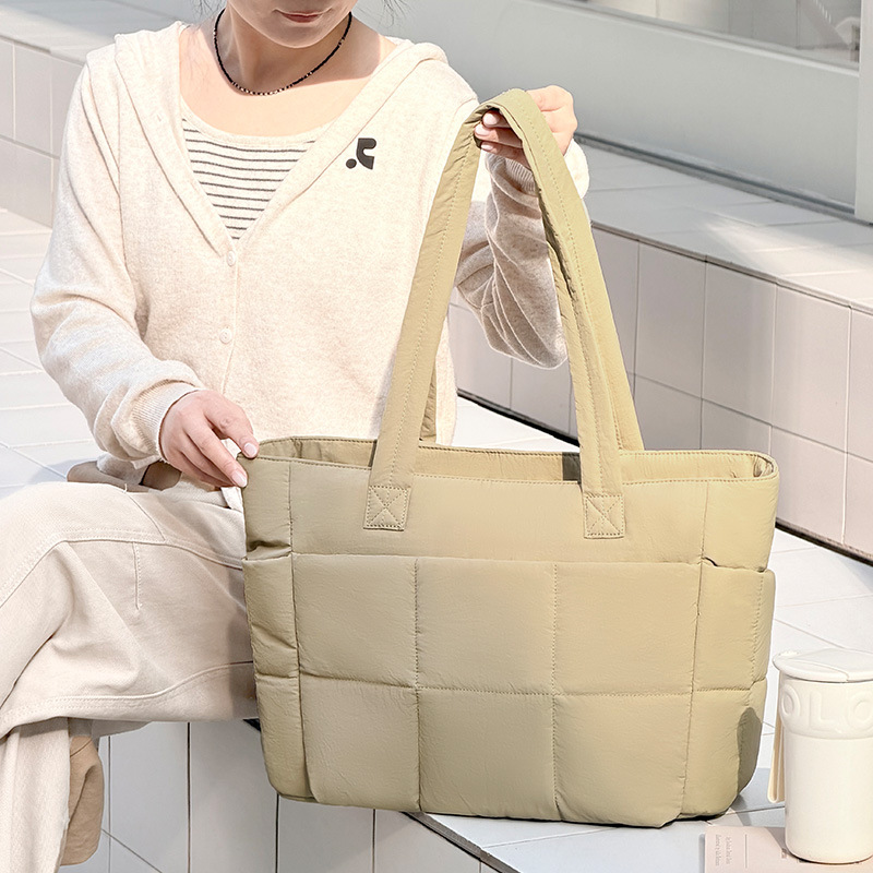 新款大容量托特包女通勤单肩包通勤电脑斜跨包高颜值手提包