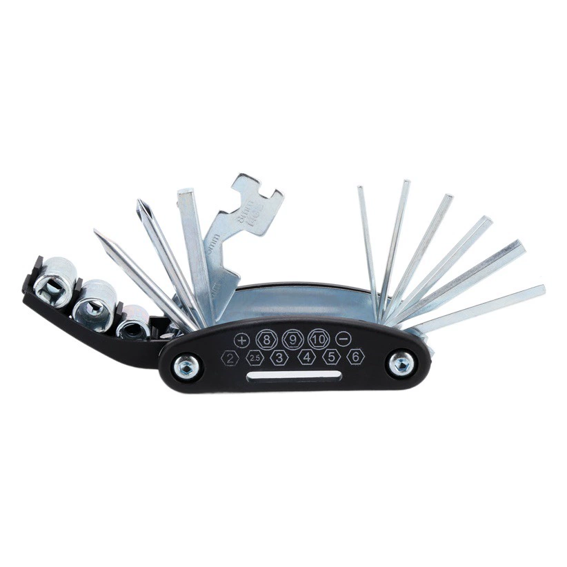 Многофункциональный инструмент для горного велосипеда 16-в-1, внутренняя и внешняя Шестигранная отвертка, гаечный ключ, оборудование для верховой езды