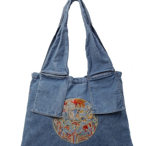 Bolsos verano mujer 2024 nuevo bolso de mezclilla moda hombro de gran capacidad casual bolso de viaje para mujer