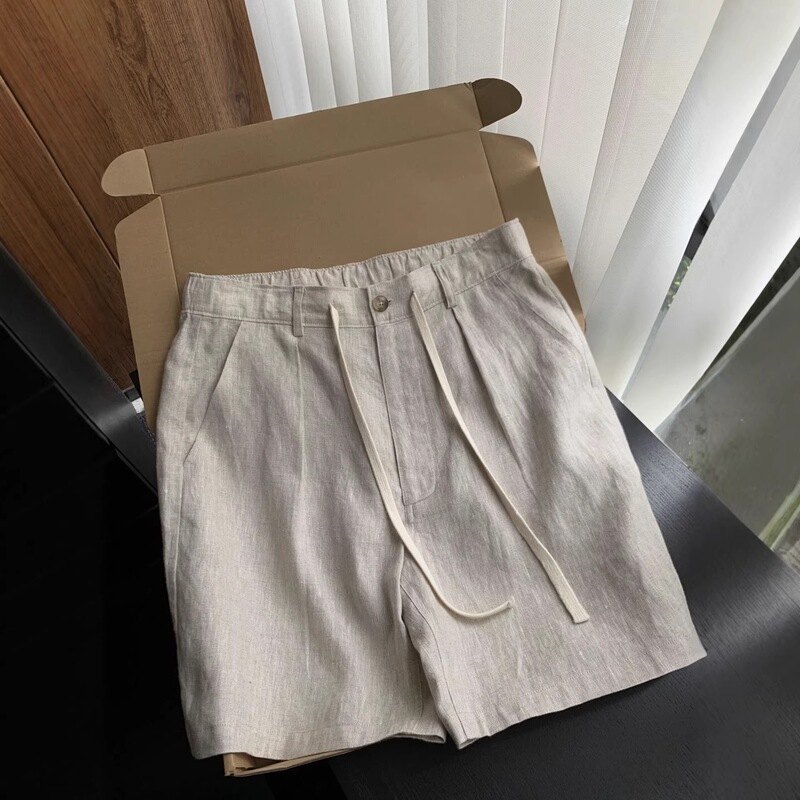 Old Money Style Tencel Linen Shorts for Men, Summer Thin Loose Casual Cotton-Linen Pants, Sophisticated Casual Suit Shorts Old Money Style Tencel Linen Shorts for Men, Summer Thin Loose Casual Cotton-Linen Pants, Sophisticated Casual Suit Shorts