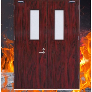 Factory direct supply fire door wooden fire door steel wood fire door steel fire door class a class B