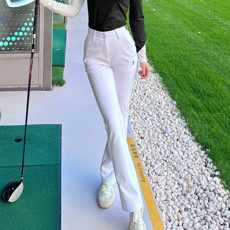 Tashi Golf High-Waisted Slim-Fitting Slim-Fitting Pants Women's Thin Velvet Golf Autumn and Winter Stretch Sports Pants