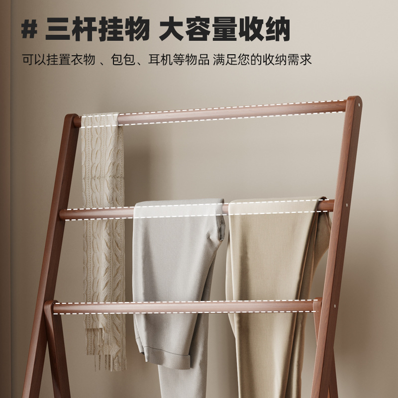 Perchero sencillo de pie para dormitorio, perchero doméstico para guardar ropa, barra de secado, organizador y estante de almacenamiento.