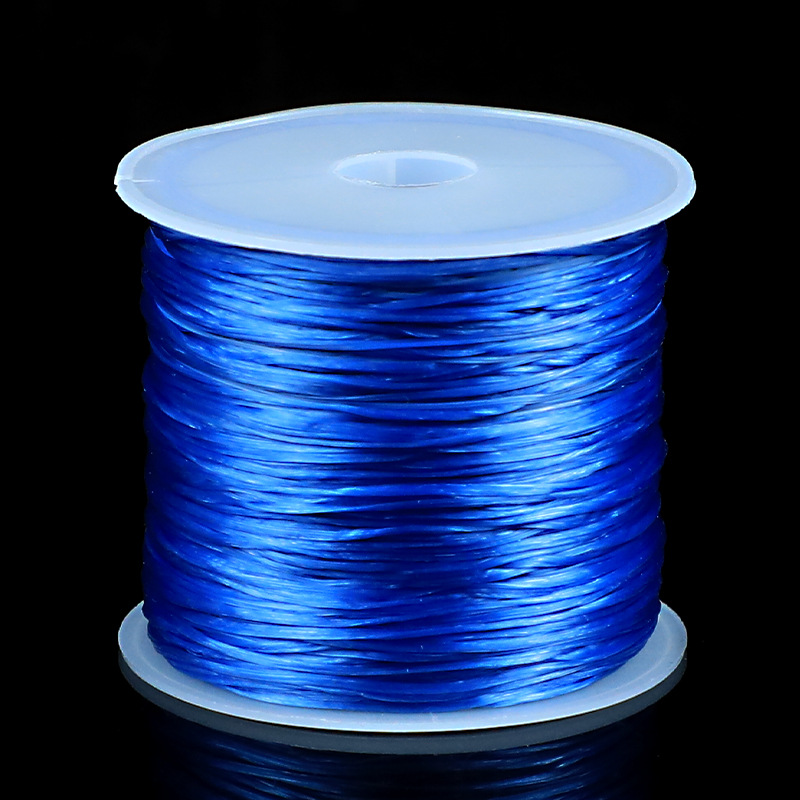 Fabricantes al por mayor línea elástica plana cuerdas elásticas cuerdas de goma cristal línea elástica perla línea de jade