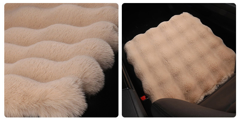 Car Cushion New Three-dimensional Bubble Fleece-like Cushion Car Winter Cushion Warm and Comfortable Universal Cushion