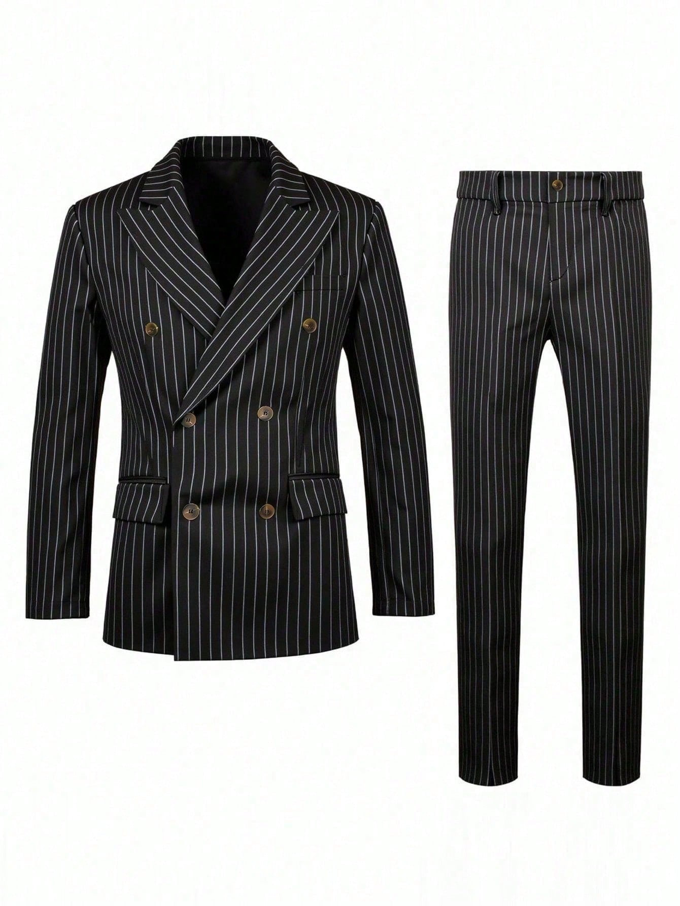 Herren Anzughose Mit Streifen Für Business Und Abendgarderobe_voghion.com