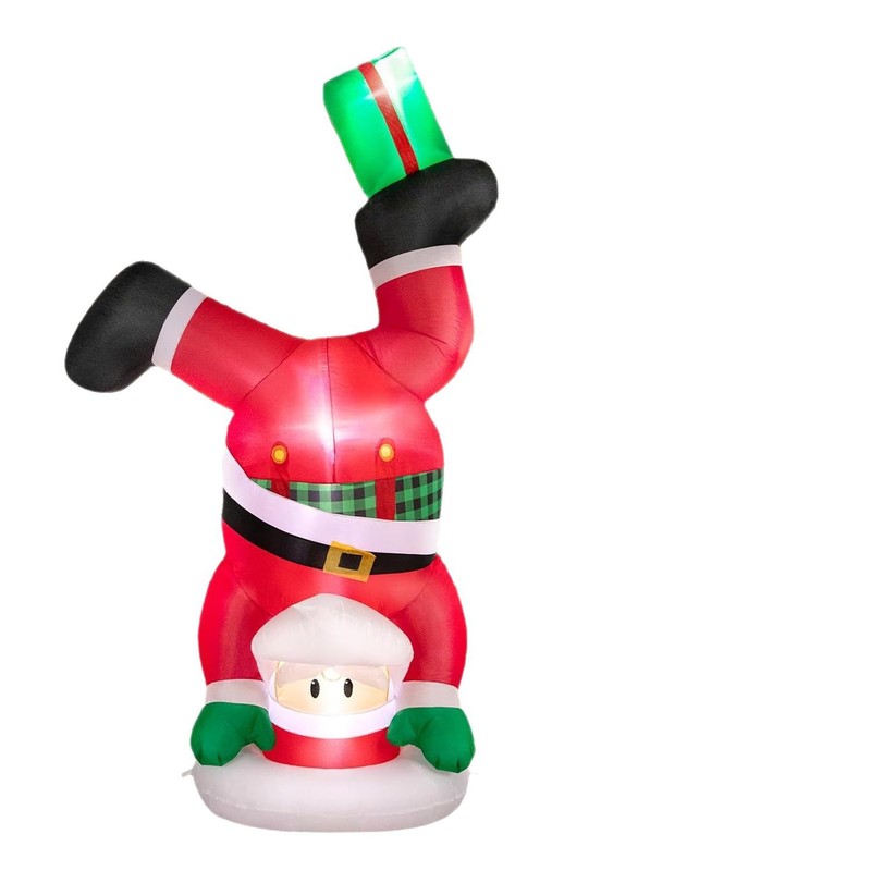Amazon クリスマスインフレータブルエアモデルクリスマスツリー老人雪だるま LED ライト発光装飾屋外中庭装飾品|undefined