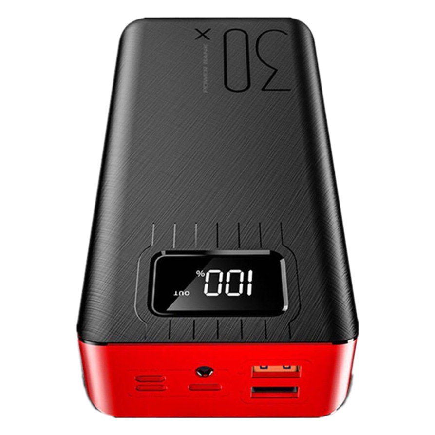 30000 mA banco de energía de gran capacidad al aire libre mini pantalla digital portátil 20000mAh teléfono móvil fuente de alimentación móvil