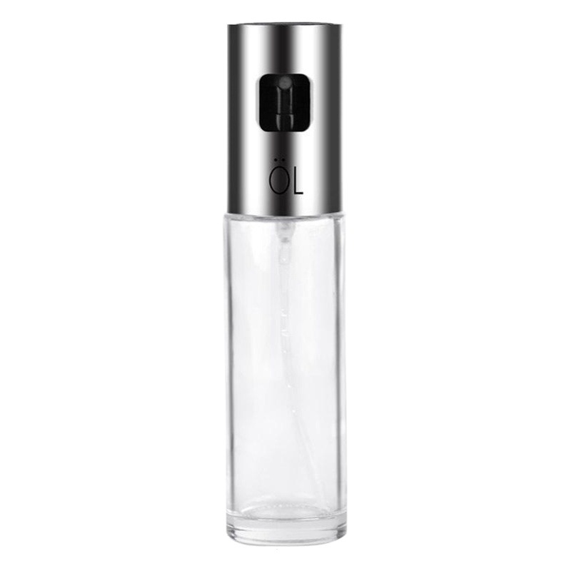 Botella de spray de aceite de acero inoxidable botella de condimento de olla de aceite de barbacoa botella de condimento con escala botella de salsa de olla de aceite botella de atomización