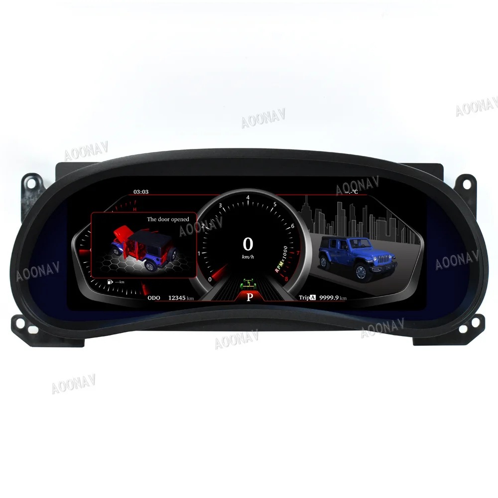 Suitable for Jeep Wrangler Jk Smart Lcd Dashboard Display Cockpit Speed Digital Display