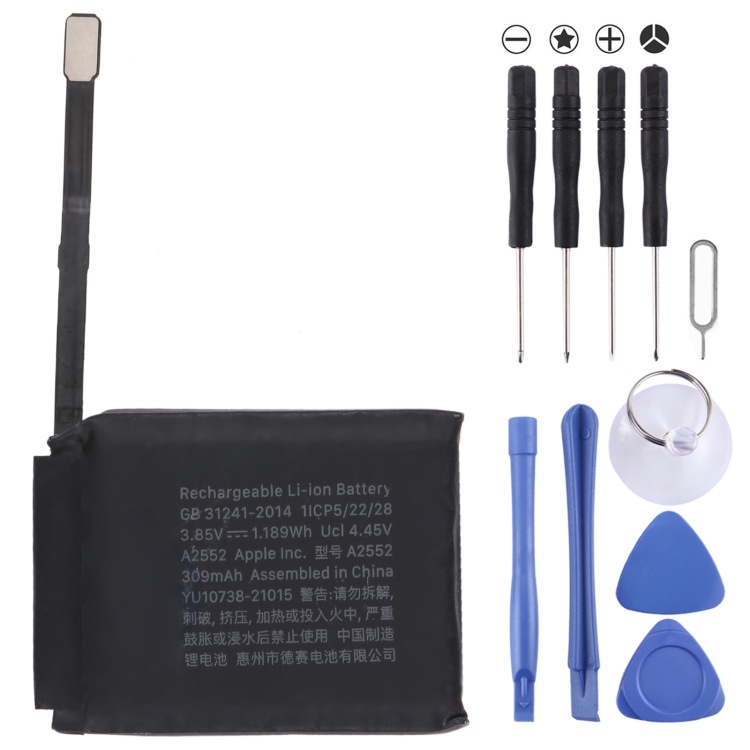 Para Apple Watch Series 7 45mm 309mAh Batería de litio