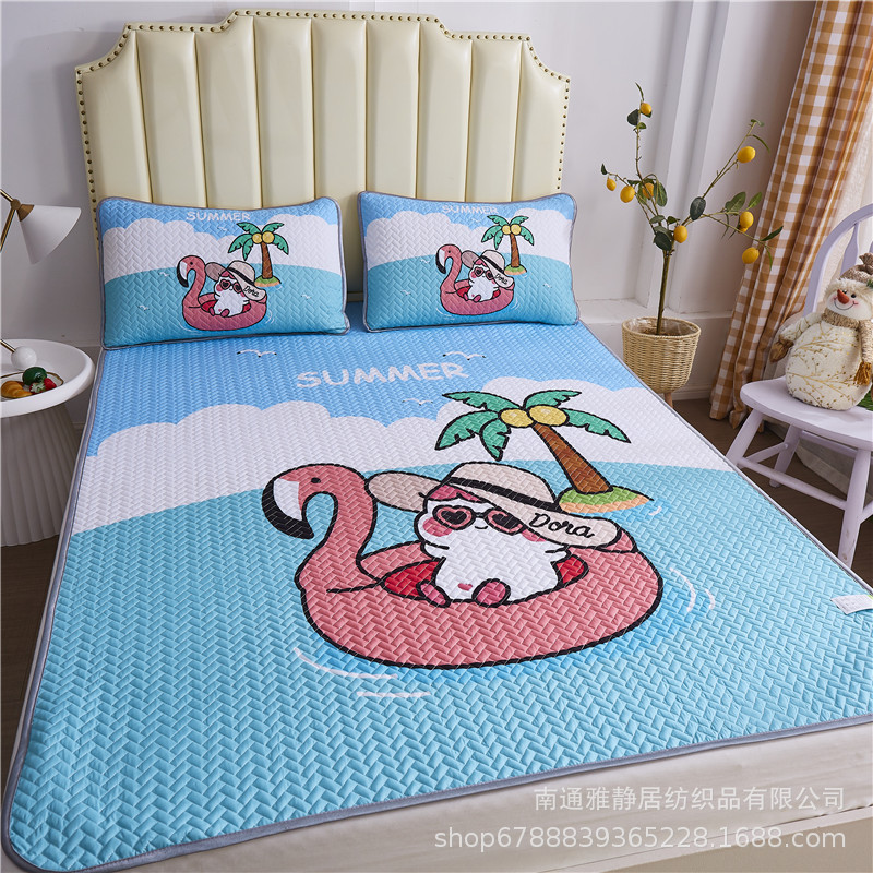 Tencel latex summer sleeping mat Three summer air conditioner Soft seats or berths dormitory fold Borneol Mat On behalf of